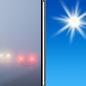 Tuesday: Patchy Fog then Sunny