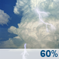 Wednesday: Chance Showers And Thunderstorms then Showers And Thunderstorms Likely